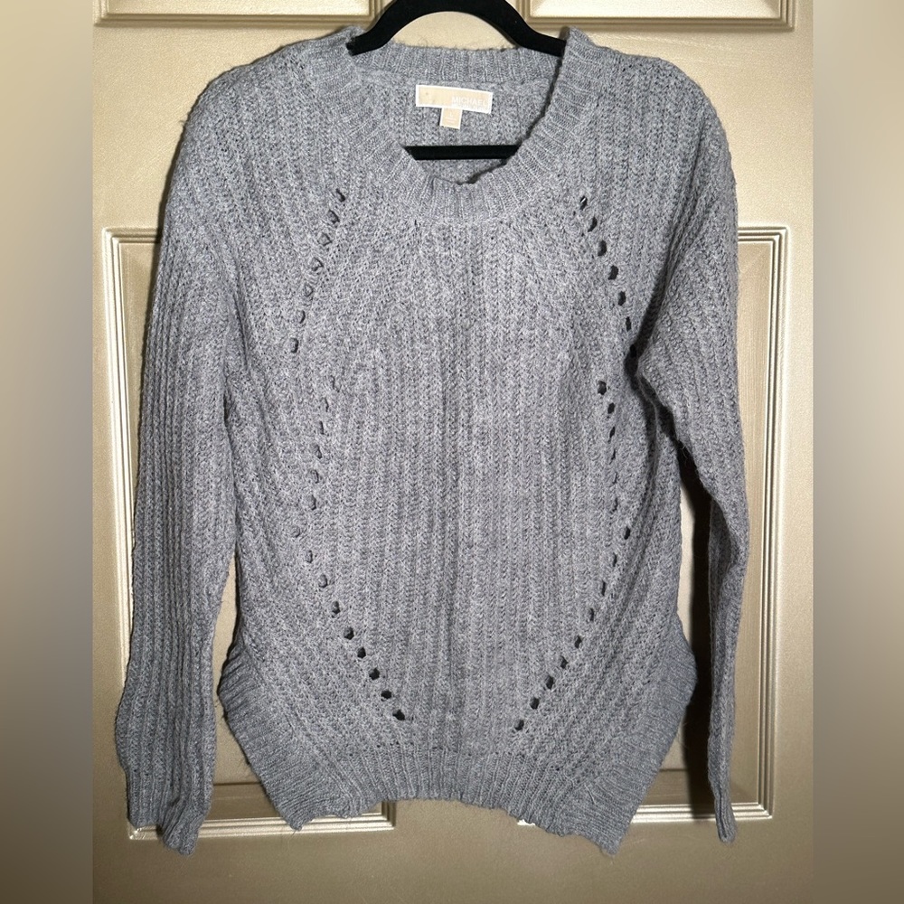 Michael Kors Women’s Light Gray Sweater Sz L